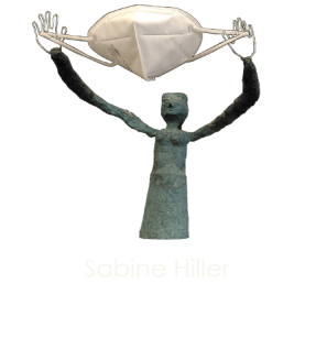 Figur mit Maske - Sabine Hiller
